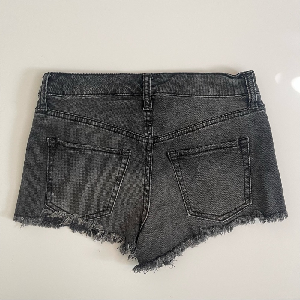 Distressed High Rise Shorty Shorts - Picture 2 of 7
